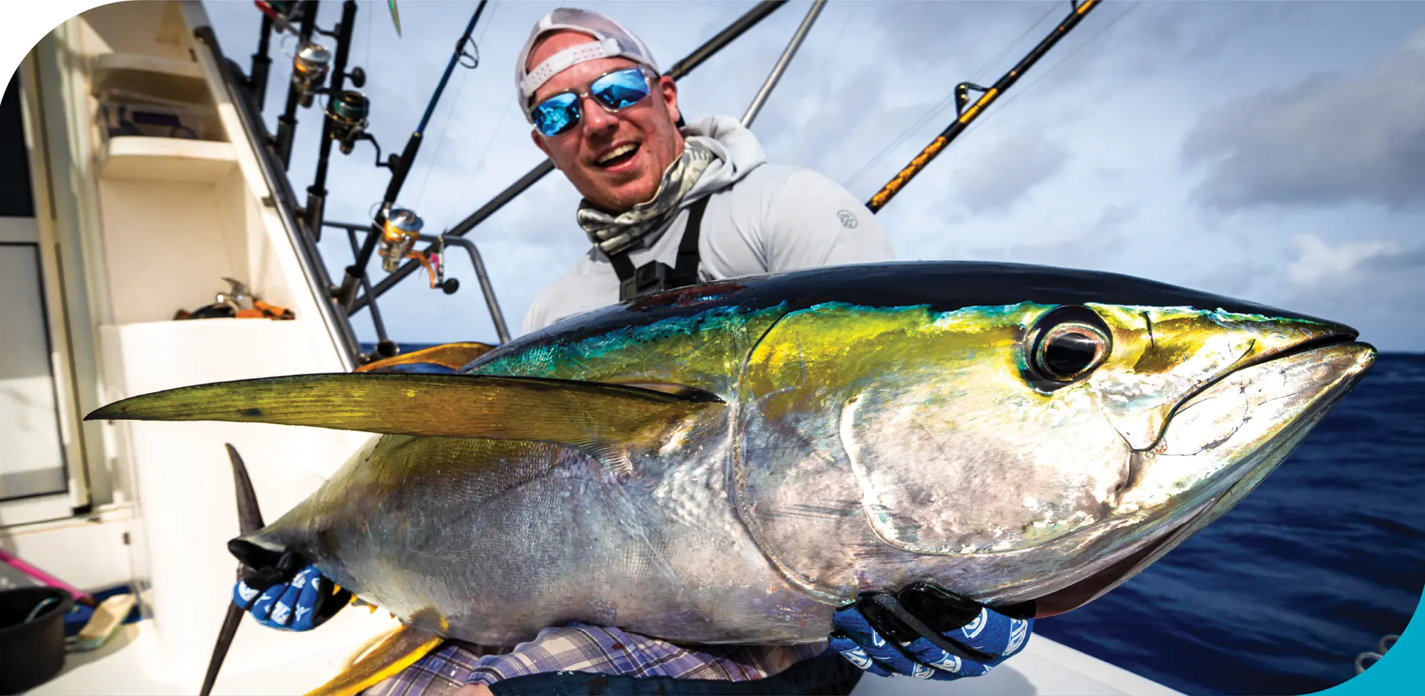 Gros thon jaune pris en pêche sportive à Rodrigues