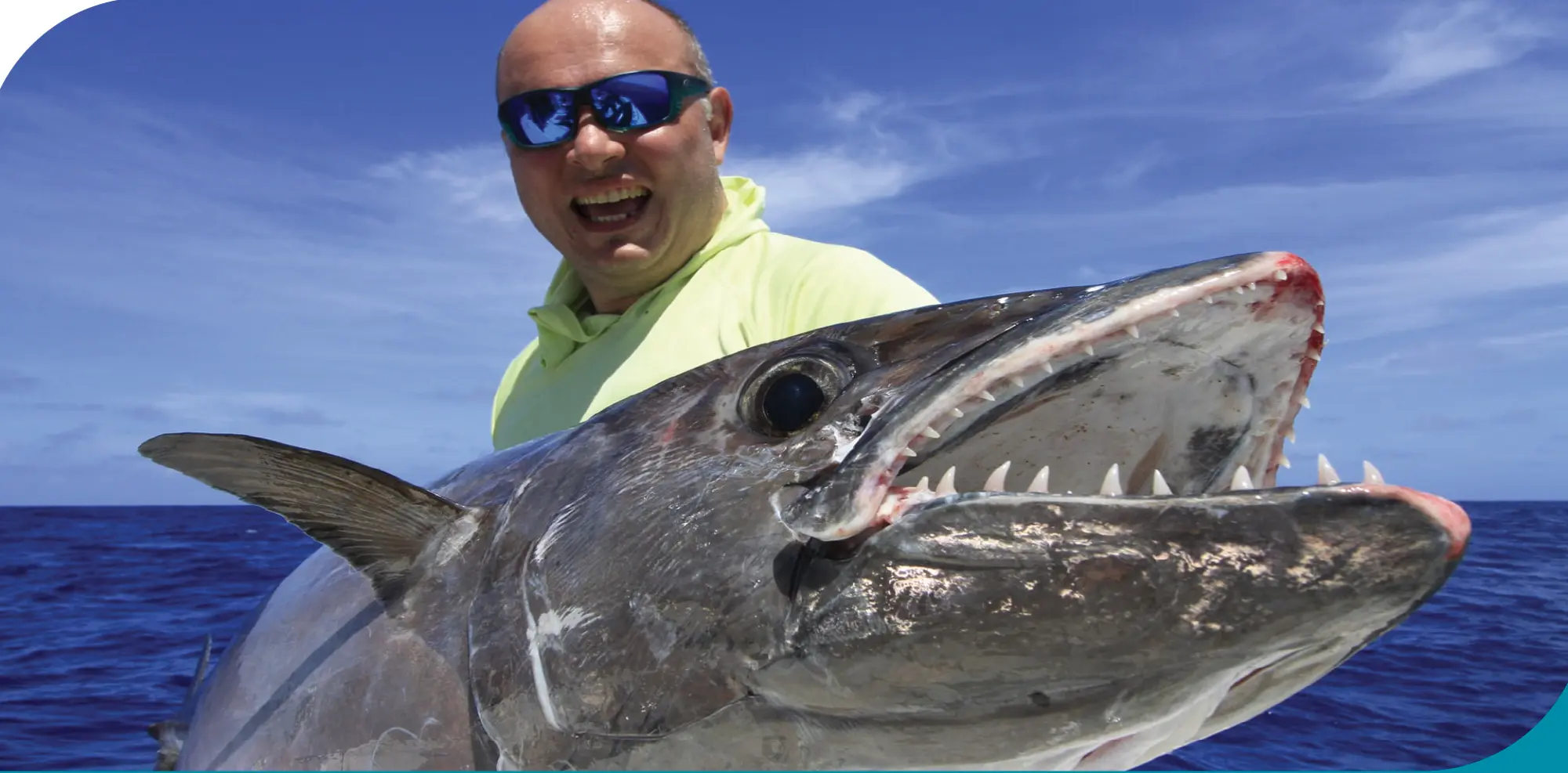 Barracuda trophée en pêche sportive à Rodrigues