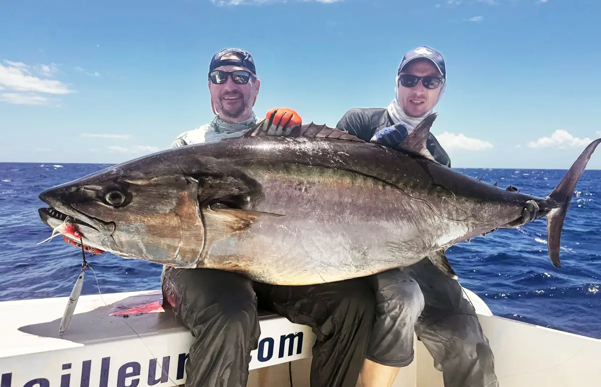 Dogtooth tuna géant pris en jigging à Rodrigues